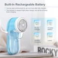 thumbnail image 6 of Aparatoo Fabric Shaver for Clothes with 3 Replaceable Blades Hair Remover USB Rechargeable, Sweater Shaver, Clothes Shaver, Hair Remover, Fabric Shaver Lint Remover for Clothes Furniture, 6 of 9