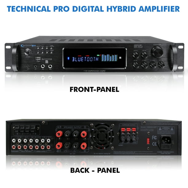 Technical Pro 3500 Watts Digital Hybrid Amplifier with USB/SD Card