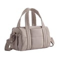 thumbnail image 3 of Bolso de mano acolchado para mujer, moderno y casual, ideal para gimnasio, camping y viajes. Camello, 3 of 9