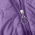thumbnail image 4 of PMVFHDE Women's Winter Thickened Soft Warm Hooded Mid-Length Angled Zipper Pocket Padded Purple,XL, 4 of 6
