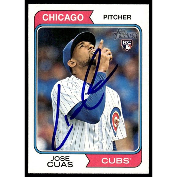 2023 Topps Heritage Baseball Card Jose Cuas Chicago Cubs #553