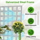 thumbnail image 5 of Historyli Jardineras metálicas con enrejado para exteriores,jardineras elevadas galvanizadas sin ruedas ni orificios de drenaje para verduras,hierbas y plantas trepadoras,para patio,balcón y terraza, 5 of 8
