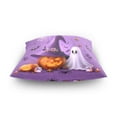 thumbnail image 4 of Ryvnso Pumpkins Ghost in Halloween Throw Pillow Covers Couch Pillowcases Decor for Bed Sofa 18" x 18", 4 of 7