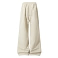 thumbnail image 5 of ZVAVZ Wide Leg Parachute Pants for Men Y2k Baggy Track Pants Fashion Outdoor Sports Pants with Zipper Pockets Khaki M, 5 of 10
