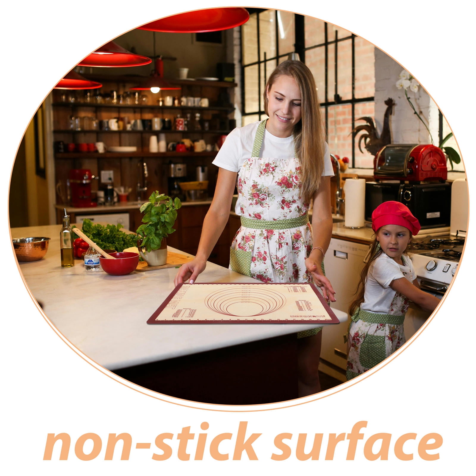 Raindrops Non-Stick Flexible Silicone Baking Mat Oven Liner for Multipurpose Kitchen Use Easy Cleanup and