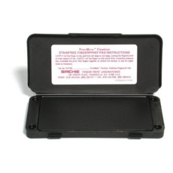 sirchie printmatic flawless fingerprinting ink pad size 6 1/4" x 3