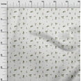 thumbnail image 3 of oneOone Georgette Viscose White Fabric Floral Sewing Material Print Fabric By The Yard 42 Inch Wide, 3 of 4