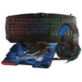 thumbnail image 1 of Kit Gamer NECNON NGC-KRAKEN 4 en 1 Teclado Mouse Audifonos MousePad Azul Negro, 1 of 6