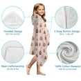 thumbnail image 7 of Pink Christmas Gingerbread House Pattern Hooded Bath Towel，50"x30" for Ages 3 To 12 Kids, Quick Dry Lightweight Soft Microfiber Hood Beach Towel Cover Up for Kids, 7 of 7