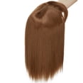 thumbnail image 3 of Coiffe à Clip pour Cheveux Lisses avec Frange Aérée Fine, Postiche Synthétique pour Perte/fini, 3 of 6