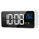 thumbnail image 4 of Reloj despertador LED activado por voz con alarmas duales y batería recargable, perfecto para dormitorio y escritorio, 4 of 8