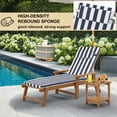thumbnail image 6 of XXLYY Chaise Lounge Cushions Outdoor, Water-Resistant Patio Lounge Chair Cushion with Ties and Pillows, 3'' High-Density Foam Lounge Replacement Cushion for Lawn Pool, 6 of 7