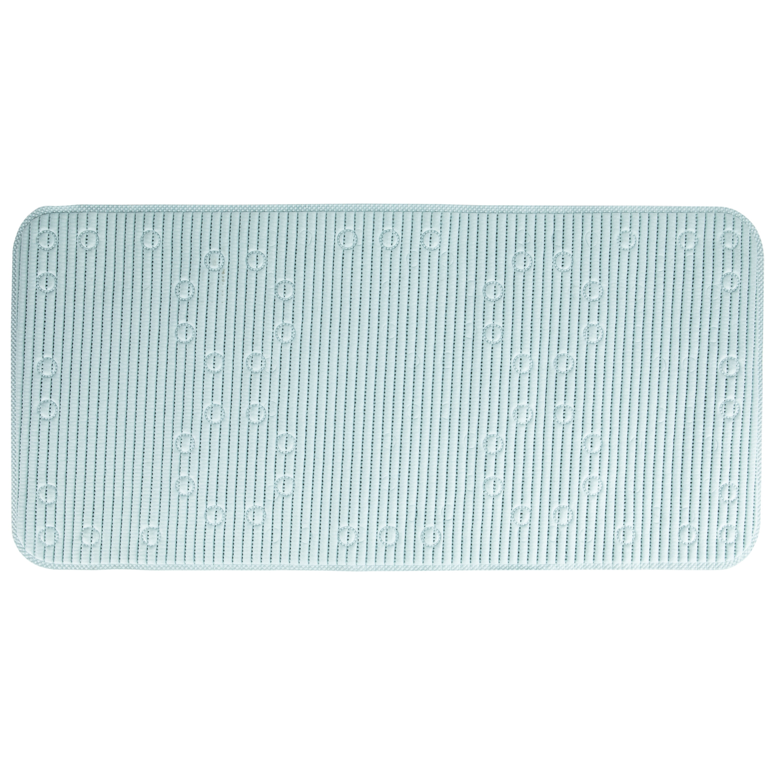 Clorox Sky Blue Anti-Microbial Cushioned Foam Bathtub Mat, 17 in. x 36 in.