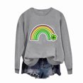 thumbnail image 5 of NuoCaiYun Sweatshirts Women's St. Patrick's Day Printed Long Sleeved Round Neck Fashionable Casual Hooded Winter Tops, 5 of 6