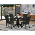 thumbnail image 6 of Atlin Designs 5-piece Wood Dining Room Table Set in Black, 6 of 6