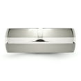 thumbnail image 3 of Titanium Sterling Silver Inlay 8mm Polished Band, 3 of 8