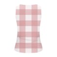 thumbnail image 5 of Drses Summer Tank Tops for Women,Women's Summer Sleeveless Round Neck Top Slim Fit Pleated Plaid Printed Vest, 5 of 5