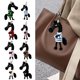 thumbnail image 2 of Llavero de caballo de peluche, suave y lindo colgante de caballo de dibujos animados en suéter, amuleto de mascota del año del caballo con llavero para mochila, bolso, decoración de llaves de coche, 2 of 8