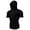 A-Black230, variant on XIAOCHA Men's Hooded Face Cover Tees Short Sleeve Hooded Face Mask Pullover Top Stretchy Workout Streetwear Tops