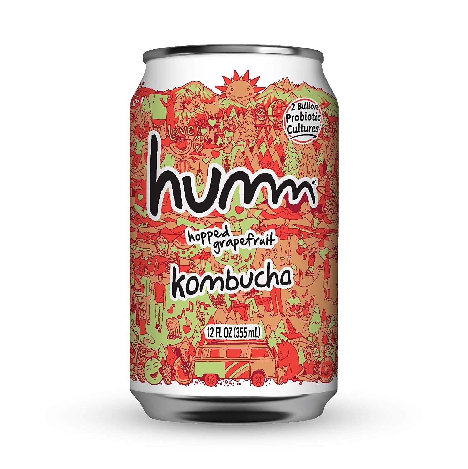 Humm Kombucha Hopped Grapefruit (Hopped Grapefruit, 12 Pack