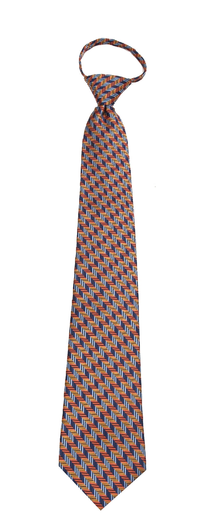 Buyyourties Mens Premade Zipper Tie Fashion Zip Up Neckties