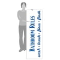 thumbnail image 3 of Bathroom Rules Wash Brush Floss Flush Quote Saying Wall Decal Sticker, 3 of 4