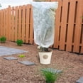 thumbnail image 6 of UniEco Drawstring Plant Covers Freeze Protection 0.95 Oz Frost Warm Worth Frost Blanket for Cold Weather, 32" H x 32" W, 6 of 6