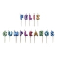 thumbnail image 2 of Vela Party is On Parafina Feliz Cumpleaños Letras Multicolor, 2 of 4