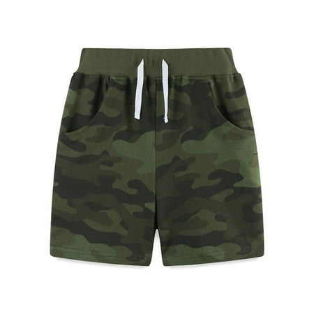 

JAHH Clearance Sweatpants Girls Trousers Casual Comfortable Boys Summer Pants Knitted Cotton Sports Shorts In Small Children Camouflage Casual Five Pants(4 Years AG)
