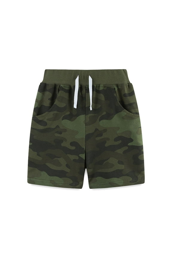 Unisex Baby Active Short Pants Boys Summer Pants Knitted Cotton Sports Shorts In Small Children Camouflage Casual Five Pants