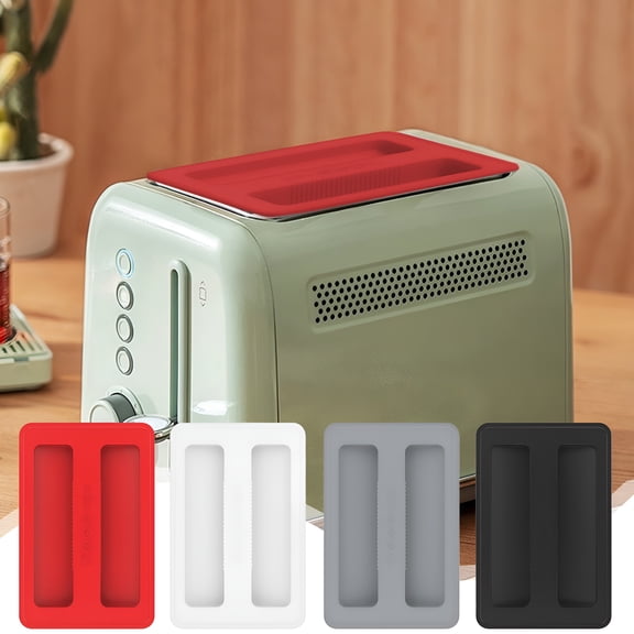 HIBIBUD Silicone Toaster Cover-Universal Fit for Most Toasters-Heat Resistant Kitchen Appliance Protector,6.2X4.1 Inch