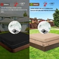 thumbnail image 3 of COSYUMI Hot Tub Cover,900D Heavy Duty Square Hot Tub Cover Protectors 85 x 85 Inch Fit 84 x 84, 83 x 83 or 82 x 82 Inch, Waterproof UV-Resistant Spa Covers for Hot Tub,Outdoor Bathtub Cover, 3 of 9