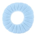 thumbnail image 1 of Funda para asiento de inodoro, cálida, suave, cómoda, lavable, reutilizable, antideslizante, reemplazo de almohadilla para asiento de inodoro, color azul, 1 of 5