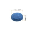 thumbnail image 2 of Puntas de Taco de Billar Uxcell de 10 mm de Diámetro, Paquete de 20, Azul, 2 of 5