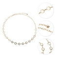thumbnail image 4 of Unique Bargains 1 Pc Waist Chain Flower Design Adjustable Waist Cord for Women Gold Tone, 4 of 6