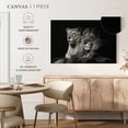 thumbnail image 5 of Elephant Stock Lion And Lioness Mates Wall Art - Horizontal Canvas Wall Art - Living Room Wall Decor - Animal Canvas - Black And Gray Decor - 36" x 24", 5 of 8