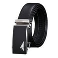 thumbnail image 2 of Naierhg Men Autumatic Belt Business Formal Belt Smooth Faux Leather Alloy Buckle Anti-break Great Durability Anti-slip Men Meeting Commute Suit Pants Belt, 2 of 8