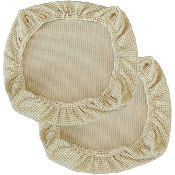 Office Chair Cover 2 Pcs, Stretchable Computer Chair Seat Slipcovers Elastic Desk Seat Cover Removable Washable Dining Kitchen Chair Protective Cover Machine Wash