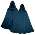 thumbnail image 3 of Hvyesh Medieval Cloak with Hood Halloween Renaissance Hooded Cape for Men and Women, 3 of 3