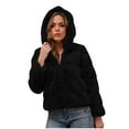 thumbnail image 2 of Manteaux d'Hiver Chauds pour Femmes Fausse Fourrure Veste Chaude Manches Longues, 2 of 5