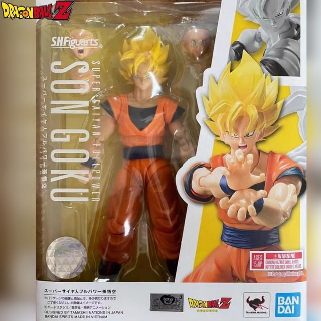 Figuras DE Acción Bandai Anime SHF Dragon Ball Saru Game Super Saiyan Full Power Goku Coleccionables