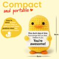 thumbnail image 3 of Peluche de ganchillo Positive Duck PICKLE BUDDIES, apoyo emocional, 3 of 8