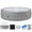 Gray Wood, variant on 82" Inflatable Hot Tub, Segmart 5 to 7 Person Outdoor Hot Tub, Round Portable Home Spa with 130 Soothing AirJets, Lockable Cover, and Storage Bag, Built-in Heater Pump, Max. 104°F