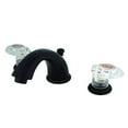 thumbnail image 1 of Kingston Brass Magellan Two Handle 4" to 8" Mini Widespread Lavatory Faucet with Retail Pop-up, 1 of 1