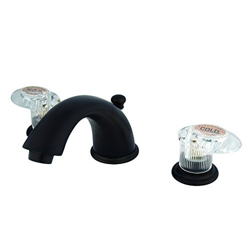 Kingston Brass Magellan Two Handle 4" to 8" Mini Widespread Lavatory Faucet with Retail Pop-up