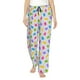 thumbnail image 1 of Balery Bear And Polka Dot Pantalones de pijama para mujer, pijamas ultraligeros, pantalones de estar por casa-Medium, 1 of 6