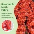 thumbnail image 3 of MODANU 50 Pcs 10 lb Mesh Onion Bags, 10"×18" Mesh Produce Bags Hanging Reusable Breathable Vegetable Storage Net Bags with Drawstring for Onions Potatoes Citrus Crawfish, Red, 3 of 8