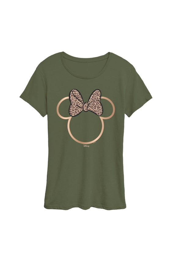 - Minnie Leopard Print - Women's Short Sleeve Graphic T-Shirt
