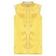 thumbnail image 3 of iiniim Kids Boys Arabian Prince Coat Satin Open Front Vest Long Jacket Halloween Cosplay Yellow 16, 3 of 7