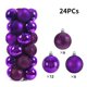 thumbnail image 3 of 24 bolas navideñas para árbol de Navidad, adornos para árbol de Navidad, colgantes para árbol de Navidad, suministros para fiestas navideñas en casa, decoraciones navideñas, 3 of 5